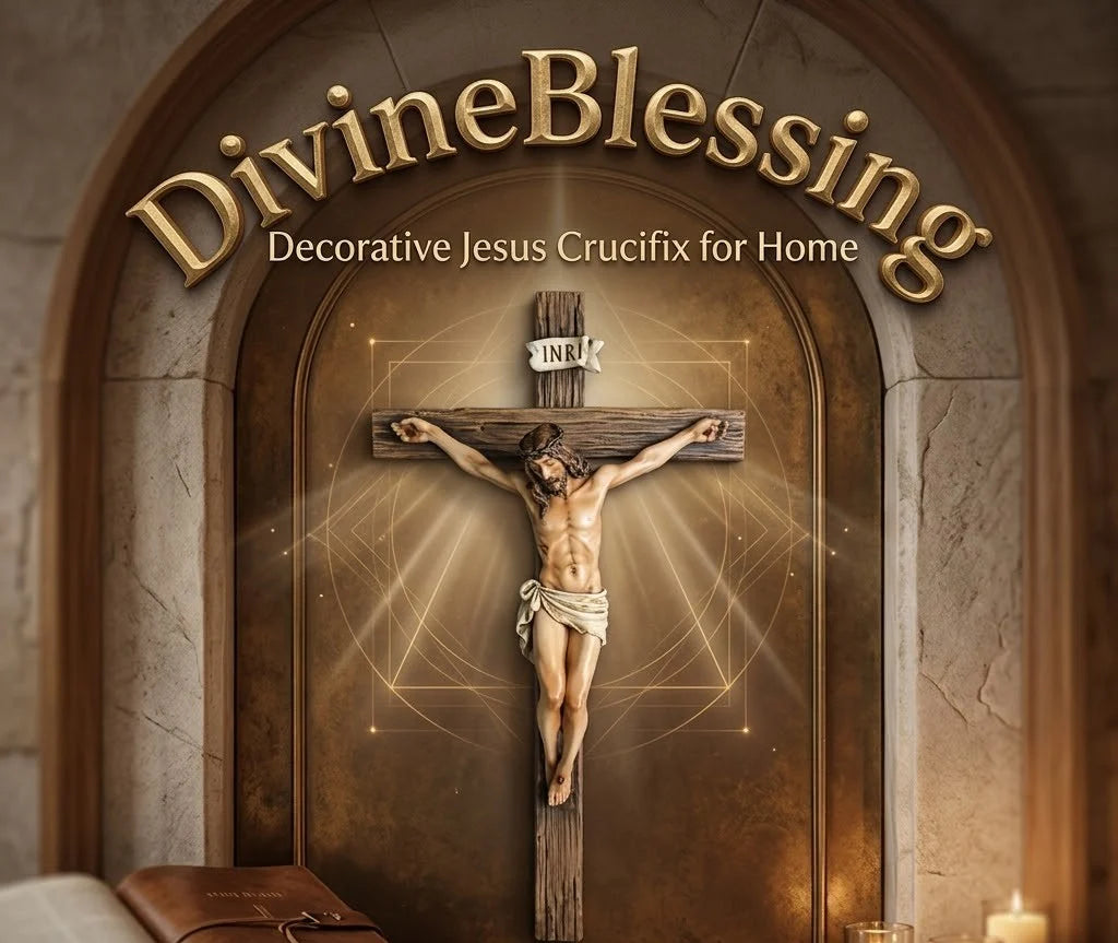 DivineBlessing – Decorative Jesus Crucifix for Home
