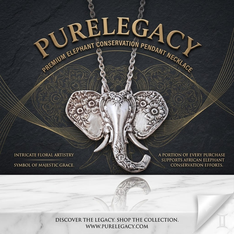 PureLegacy – Premium Elephant Conservation Pendant Necklace