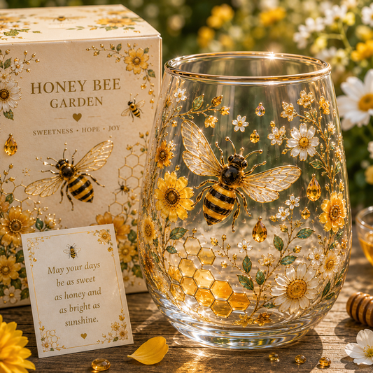 ☀️ Sweetness, Hope & Joy 🐝 2026 Limited Edition Honey Bee Garden Glass Tea Cup