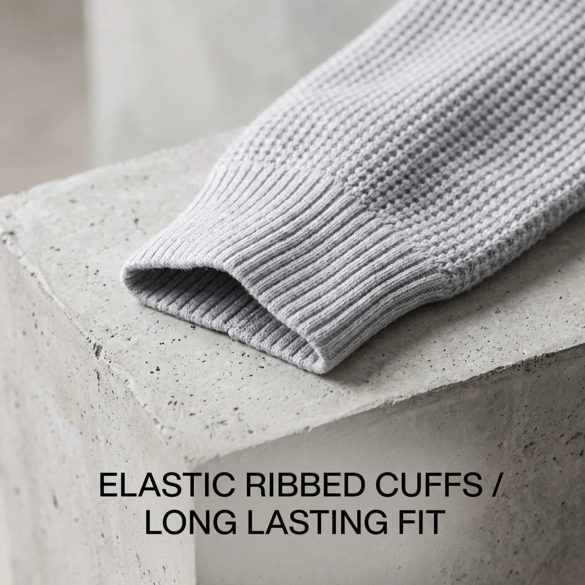 WinterWeave – Oversized Waffle-Knit Pullover