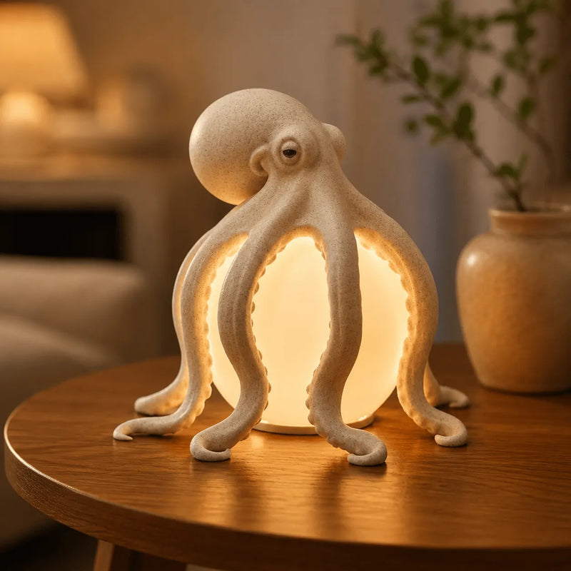 OceanAura – Coastal Octopus Ambient Table Lamp