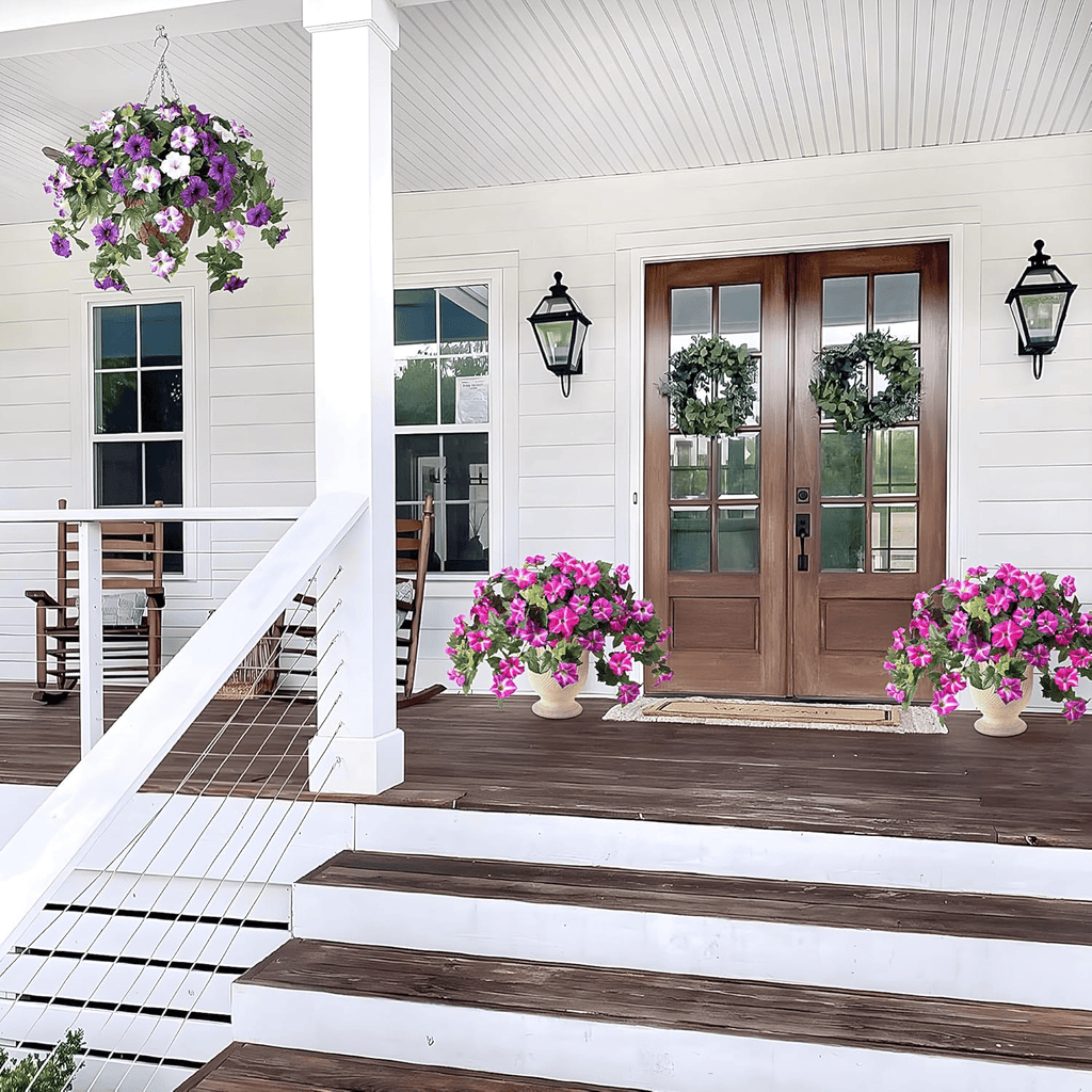 BloomCharm – UV-Resistant Artificial Petunia Bouquet