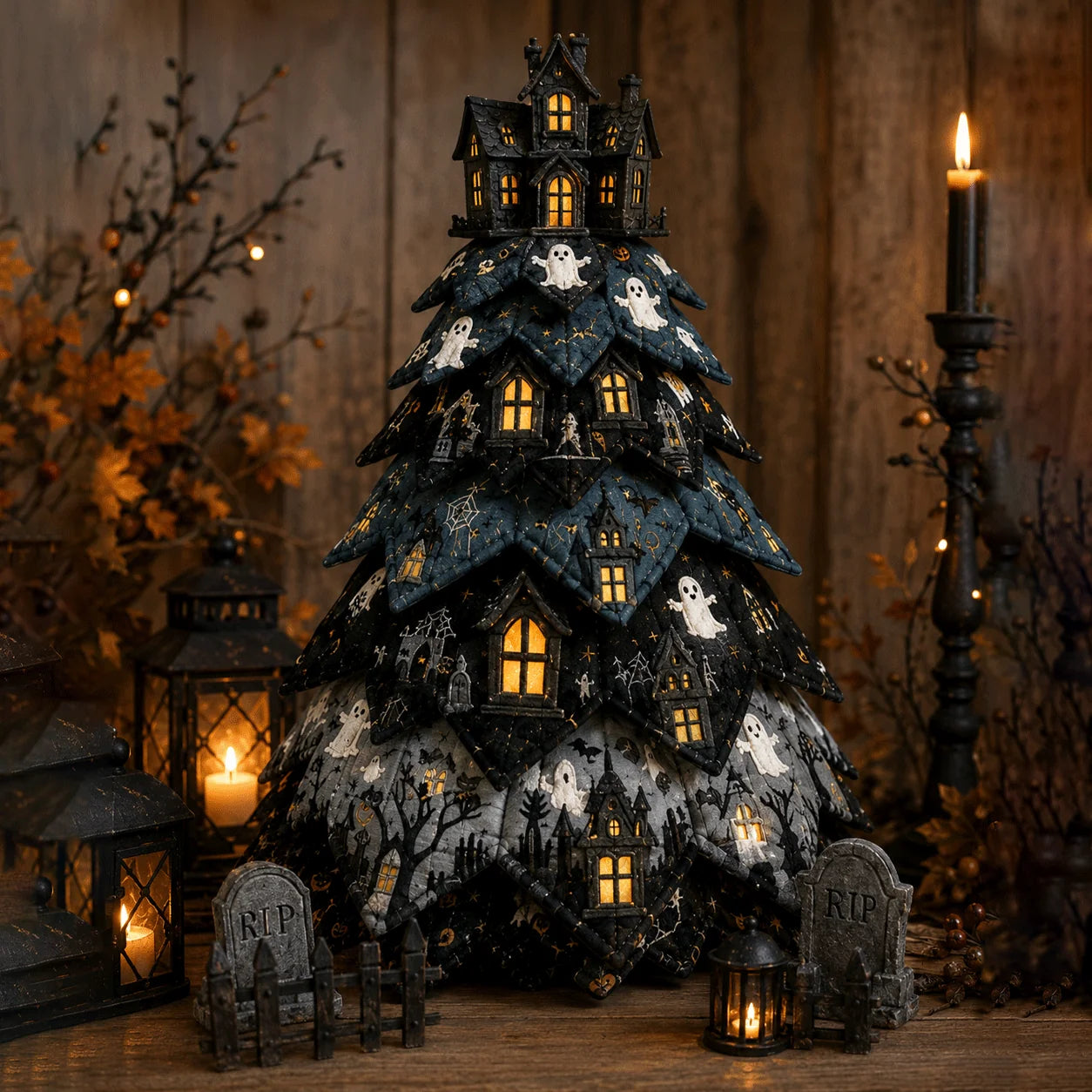 QuiltCharm – Handmade Halloween Tree Craft Kit