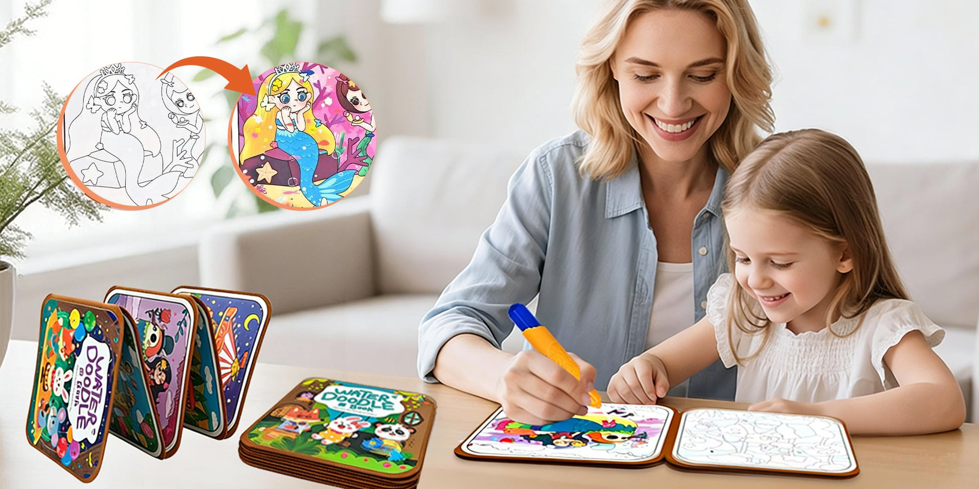 Reusable Magic Water Doodle Book