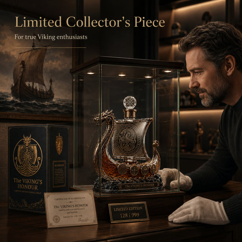 NorseLegacy – Crystal Dragon Ship Whiskey Decanter