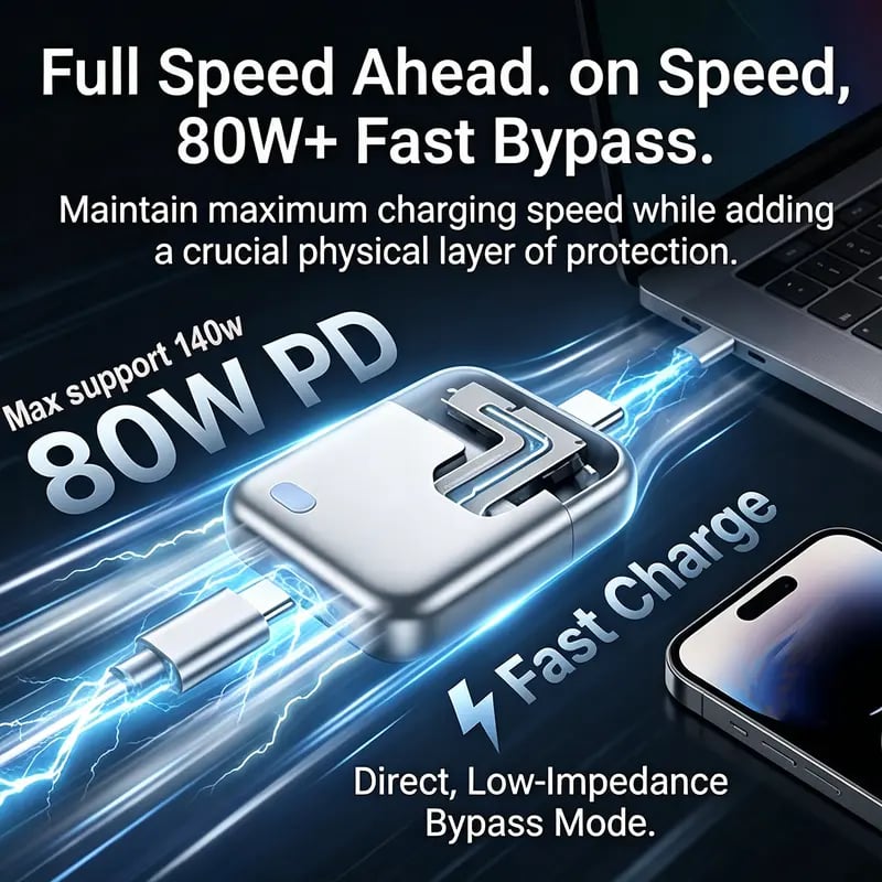PowerStop – 140W Smart Charging Protector