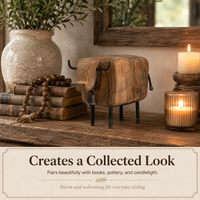 RusticRanch – Vintage Cow Tabletop Ornament