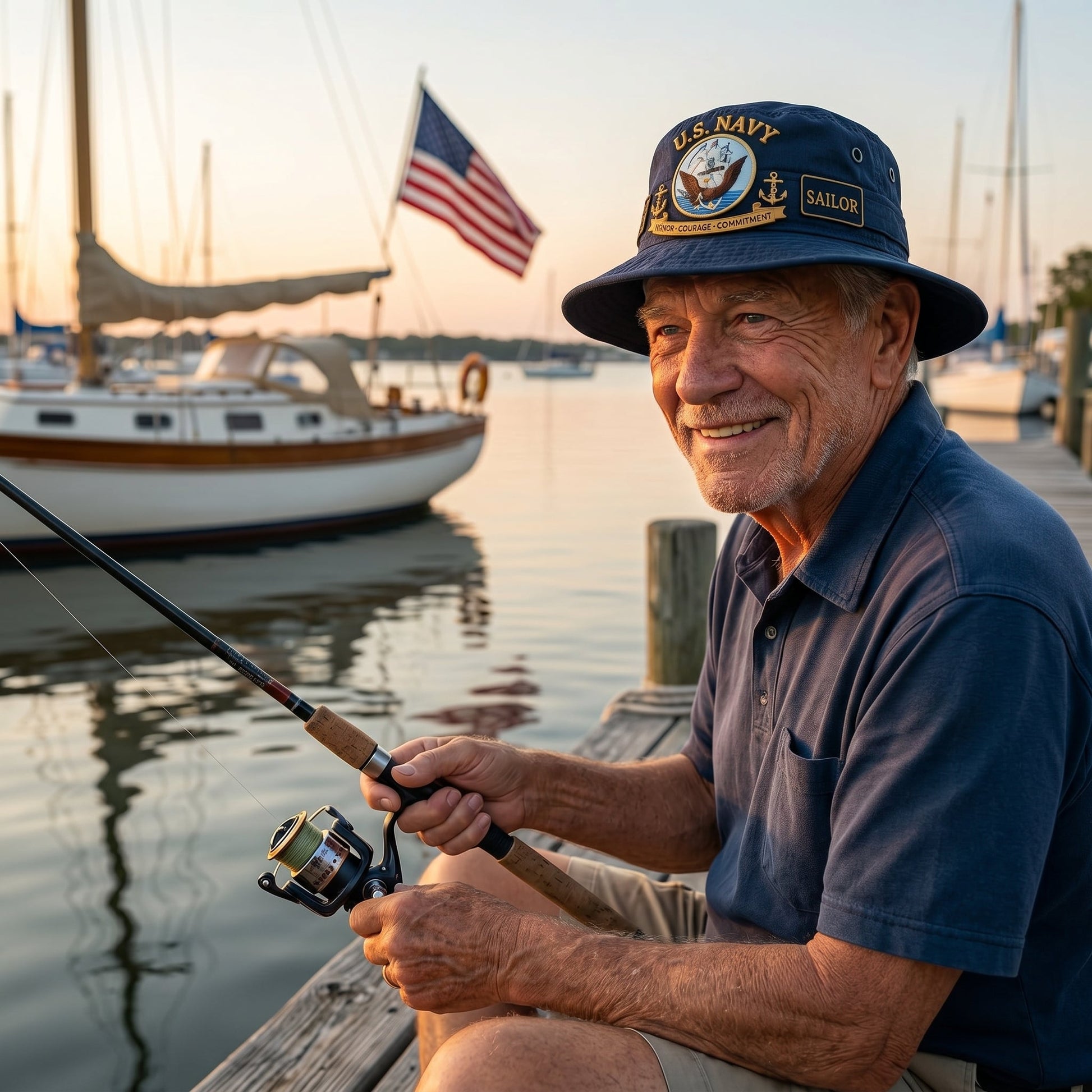 U.S. Navy Veteran Boonie Hat — A Sailor Once, A Sailor Always