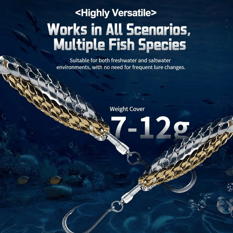 FlashTide – Realistic S-Action Chain Fishing Lure