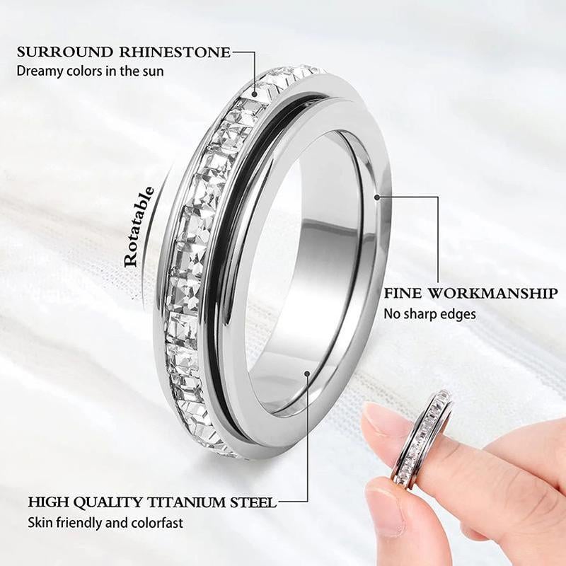 CalmAura – Titanium Anxiety Comfort Relief Ring