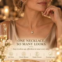 Avelune – 14K Gold-Plated Four-Leaf Zircon Necklace