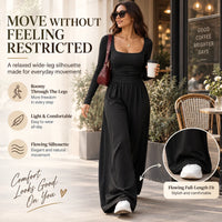 LunaBelle – Women’s Square-Neck Jumpsuit