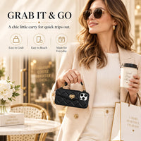 Glamora – Quilted Crossbody Phone Case