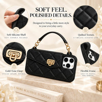 Glamora – Quilted Crossbody Phone Case