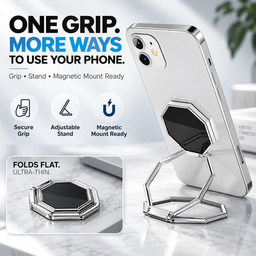 VeloPivot – 360° Rotating Foldable Phone Ring Stand