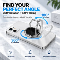 VeloPivot – 360° Rotating Foldable Phone Ring Stand