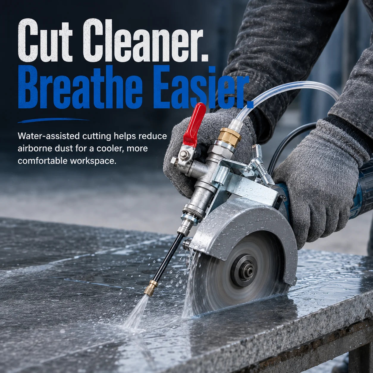 DustGuard – Angle Grinder Water Sprayer