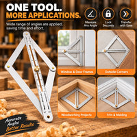 AngleCraft – Adjustable Corner Angle Finder & Miter Tool