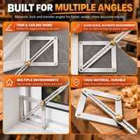 AngleCraft – Adjustable Corner Angle Finder & Miter Tool