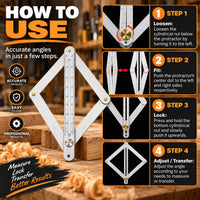 AngleCraft – Adjustable Corner Angle Finder & Miter Tool