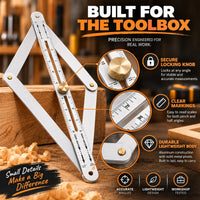 AngleCraft – Adjustable Corner Angle Finder & Miter Tool