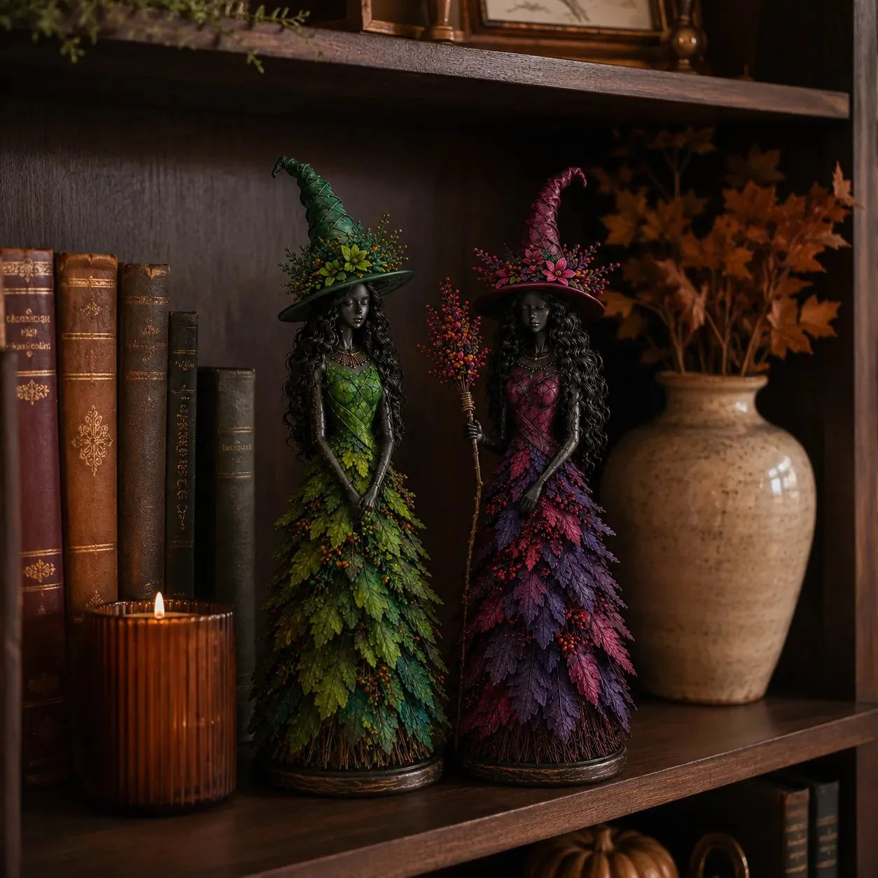 AutumnCharm – Enchanted Witch Figurine
