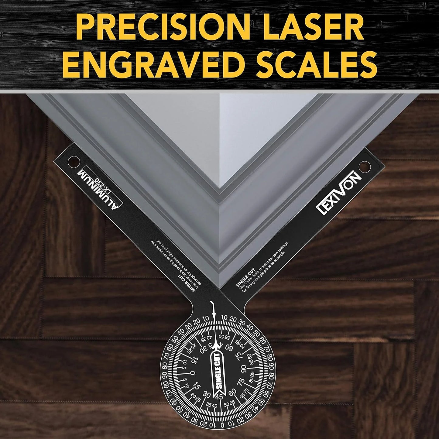 MiterGuide – Foldable Angle Finder for Carpentry & DIY