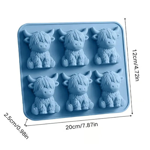 MooMold – Adorable Highland Cow Ice Cube Tray
