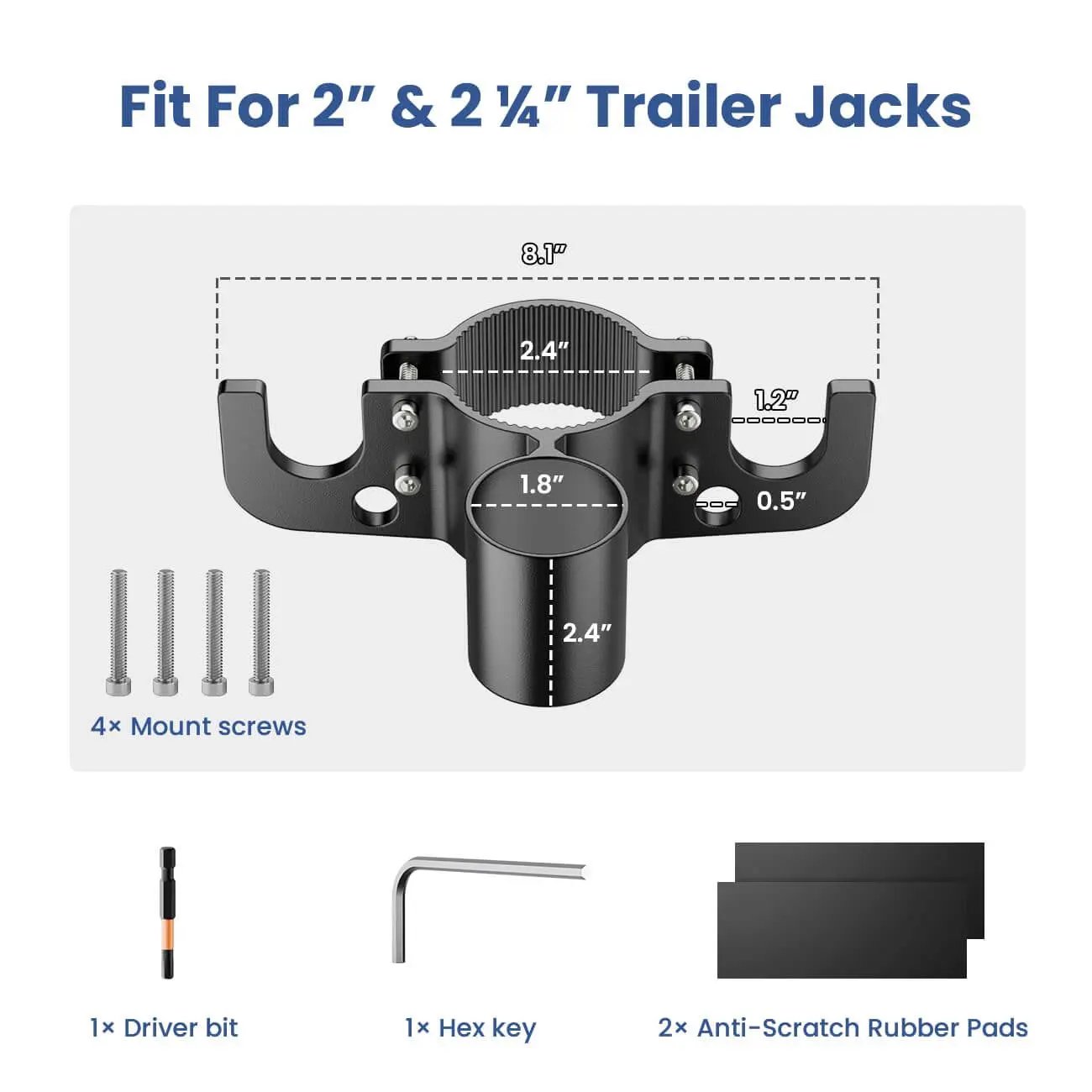 💪SELLING FAST! 49% OFF🚗Aluminum RV Towing Chain Organizer & 7-Way Plug Holder