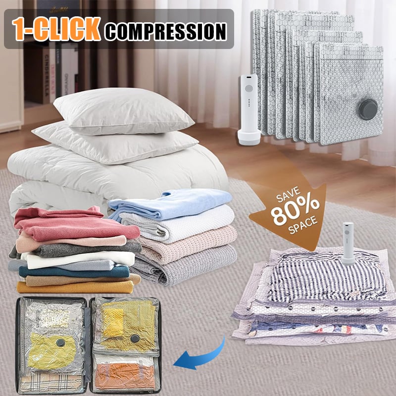 PackEase – Cordless Travel Storage Vacuum Bags