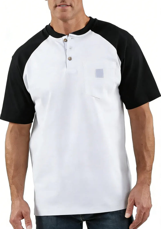 StyleFusion – Premium Color Block Casual Shirt