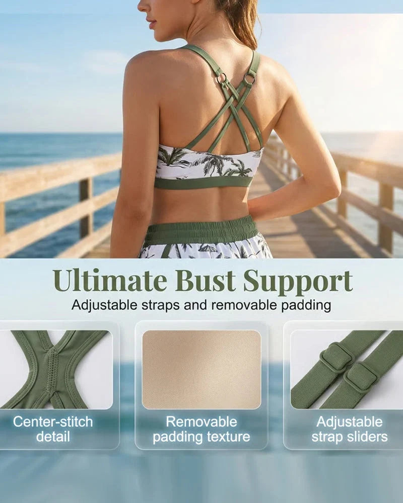 AquaFlex – 3-Piece Tummy Control Tankini Set