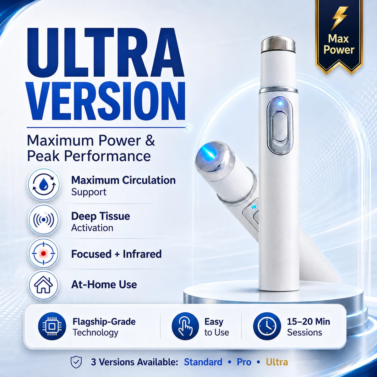 PulseVanta – At-Home Acoustic Shock Wave Therapy Massager