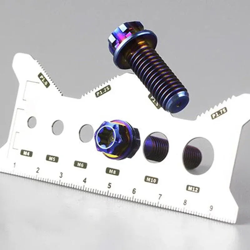 SteelMeasure – Double-Sided Bolt Gauge Tool
