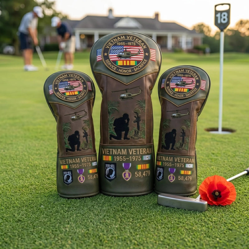 ValorGuard – Vietnam Veteran Leather Golf Head Cover