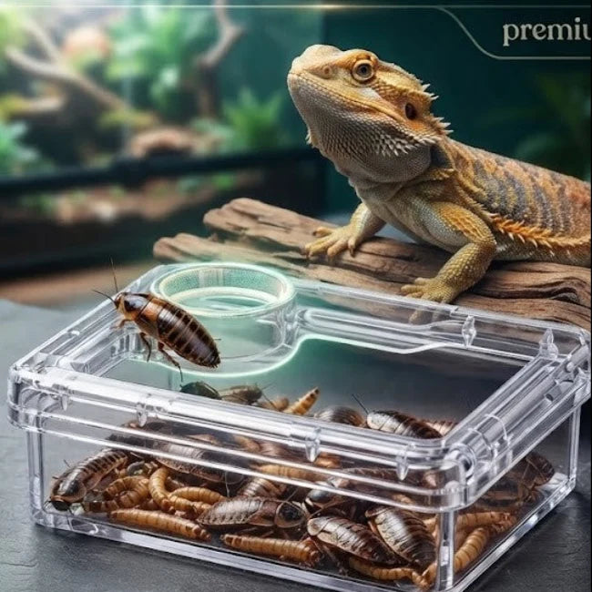 TerraLock – Premium Anti-Escape Reptile Feeding Dish