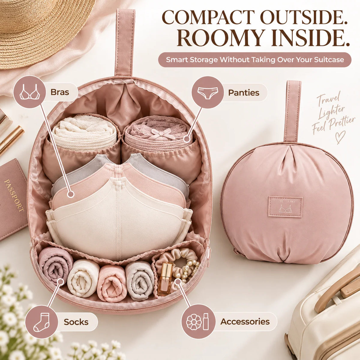 LugaVelle – Travel Lingerie Organizer Bag