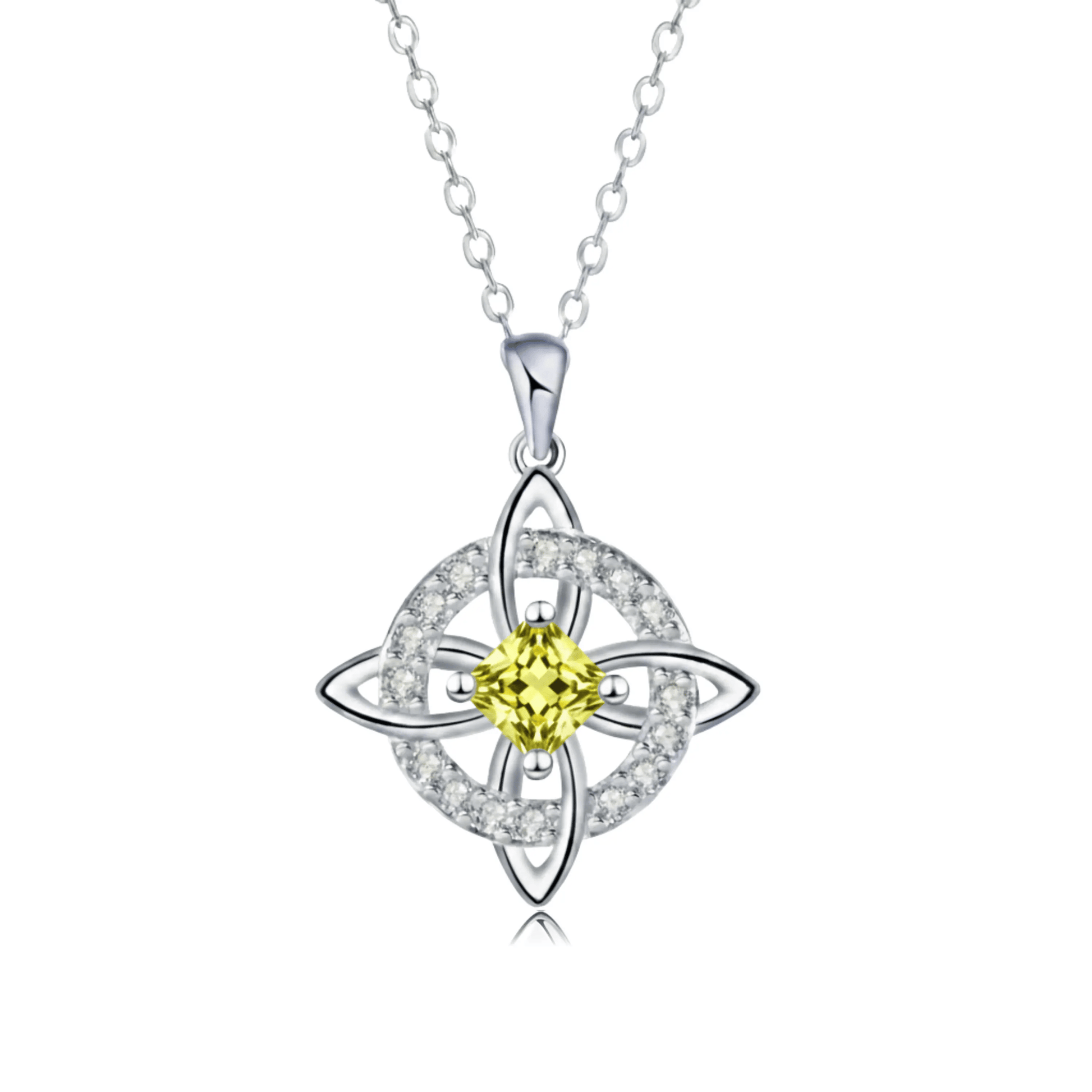 Hecatea – Witch’s Knot Birthstone Necklace