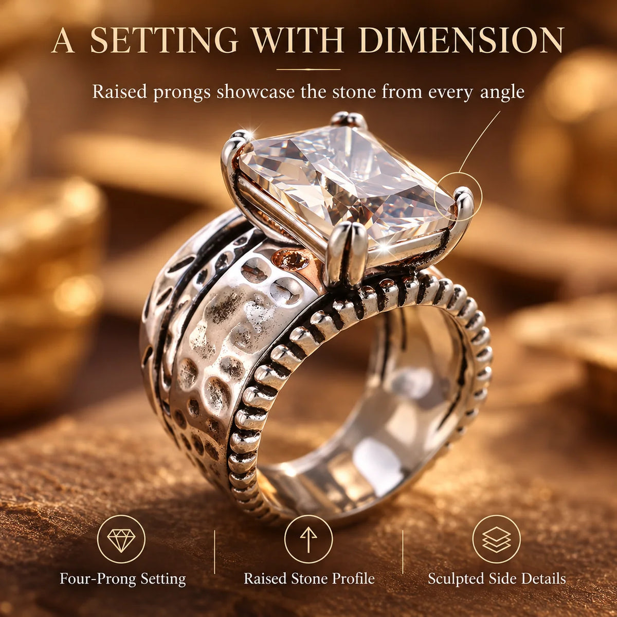 VelvetGleam – Vintage-Inspired Statement Ring