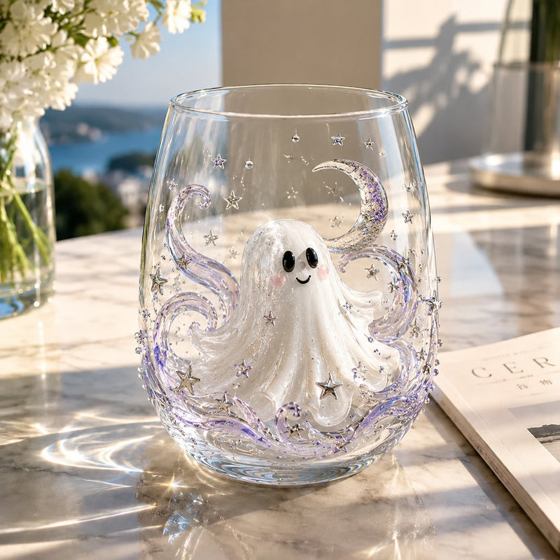 SpookySip – Artisan Halloween Drinking Glass