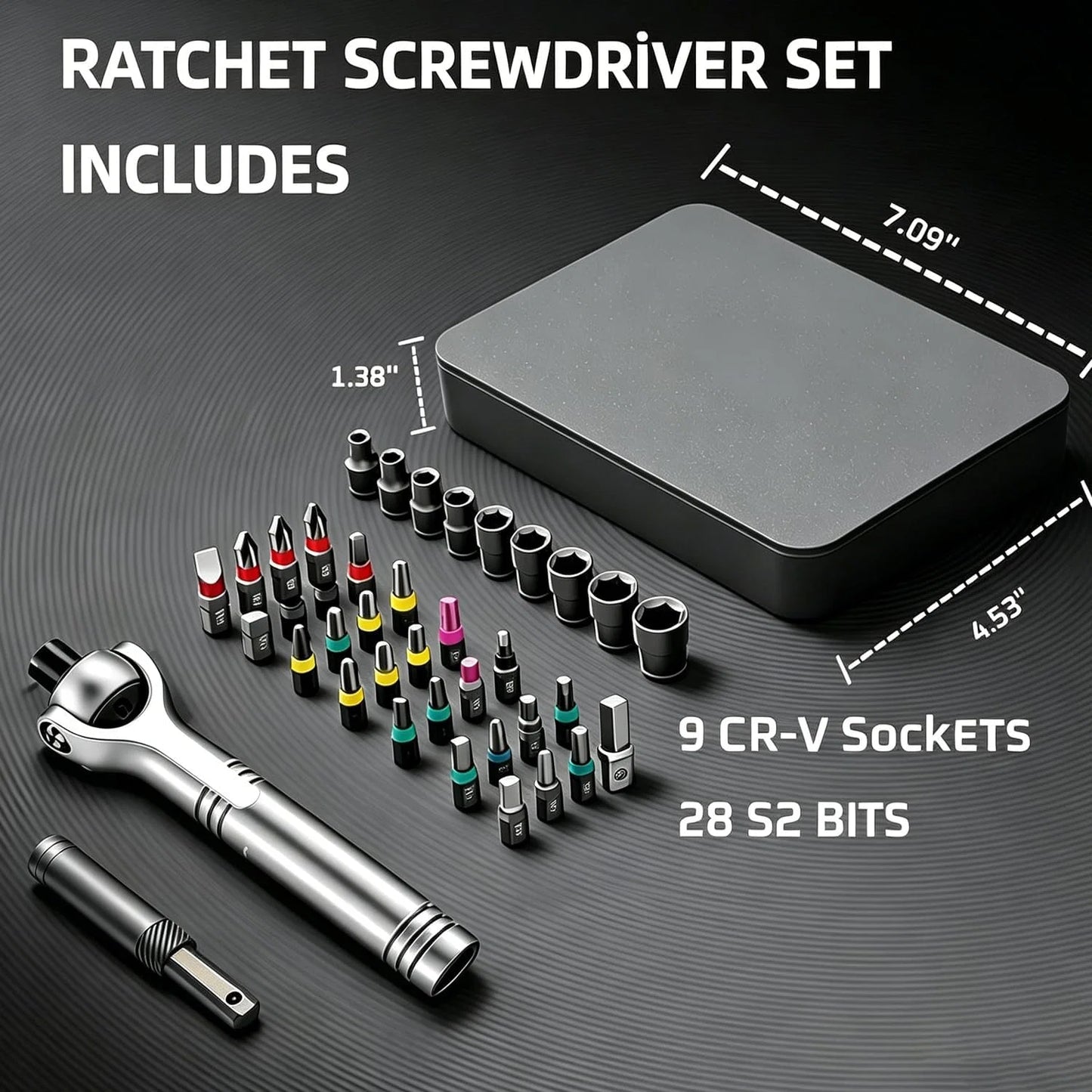 TorquePro | 40-in-1 Ratchet Screwdriver Set
