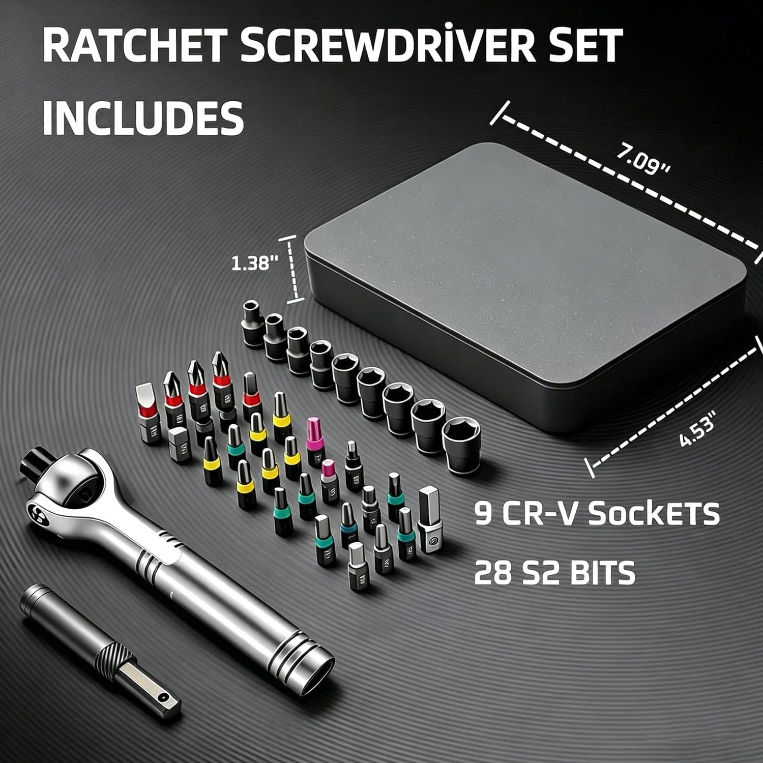 TorquePro | 40-in-1 Ratchet Screwdriver Set