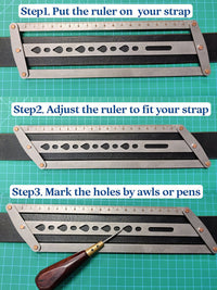 CraftAlign – Stainless Steel Leathercraft Alignment Tool