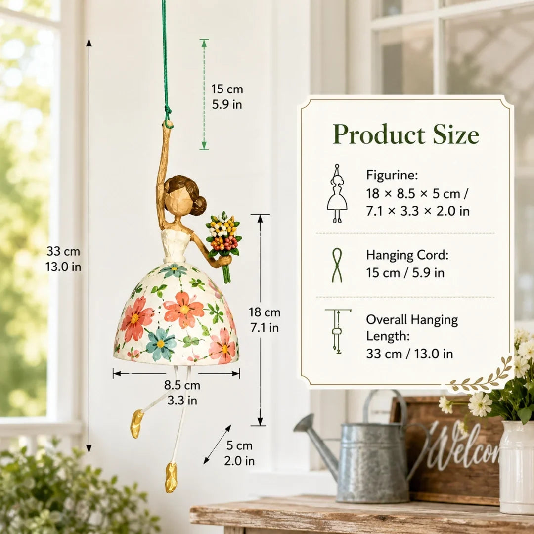 BreezyBelle – Whimsical Dancing Lady Hanging Ornament