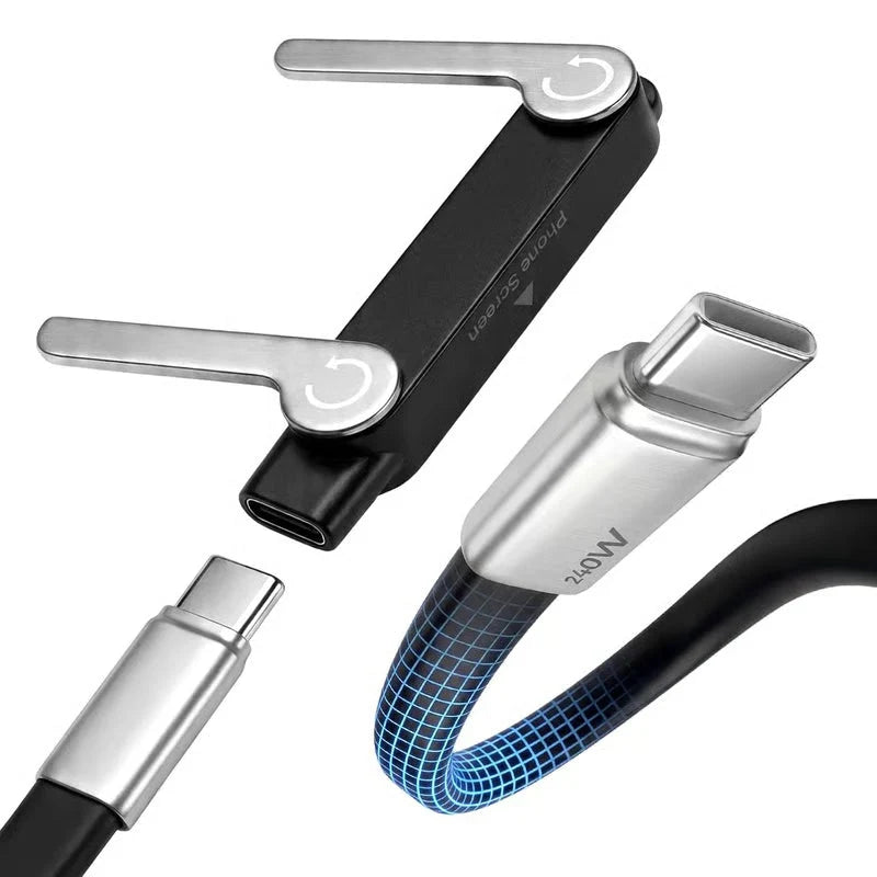 SnapCharge – Foldable Stand USB-C Charging Cable