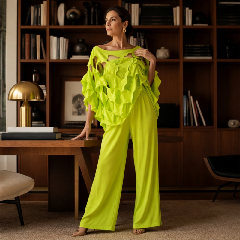 GlowLuxe – Elegant Summer Cutout Jumpsuit Outfit
