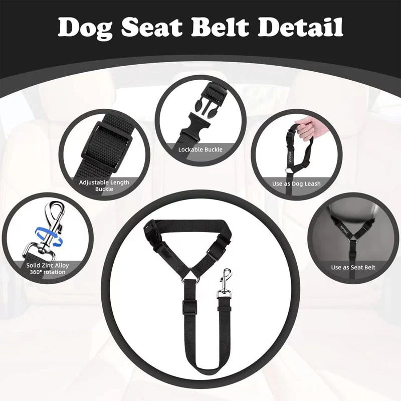TravelPaws – Adjustable Dog Travel Safety Leash System