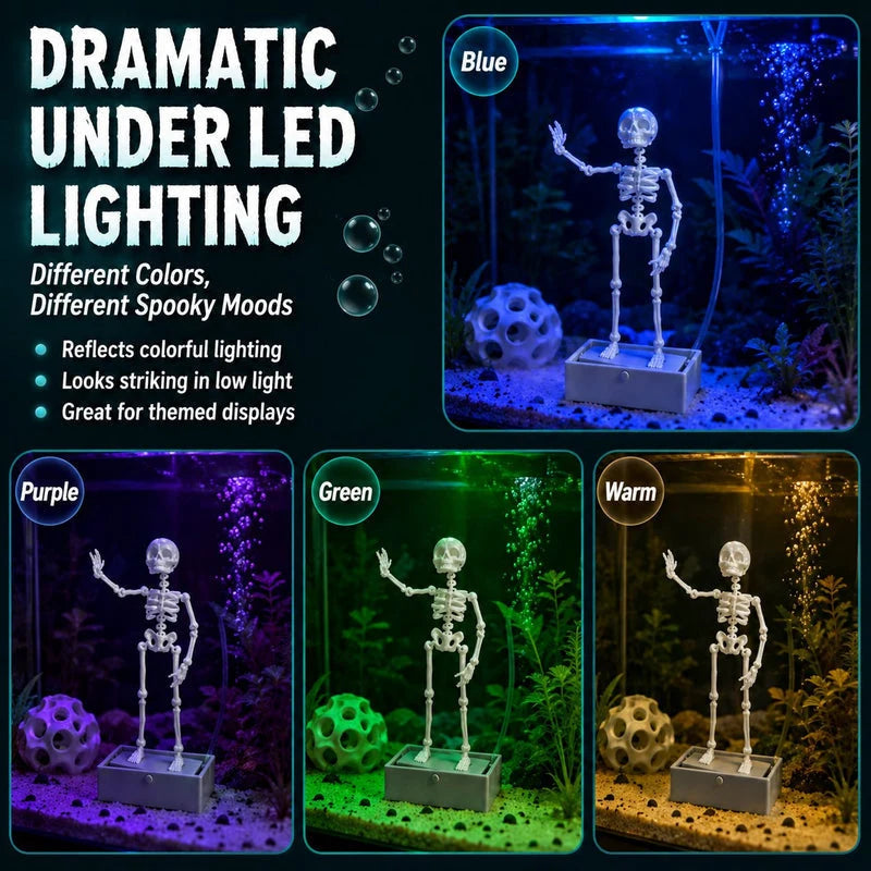 AquaBones – Dancing Skeleton Aquarium Ornament