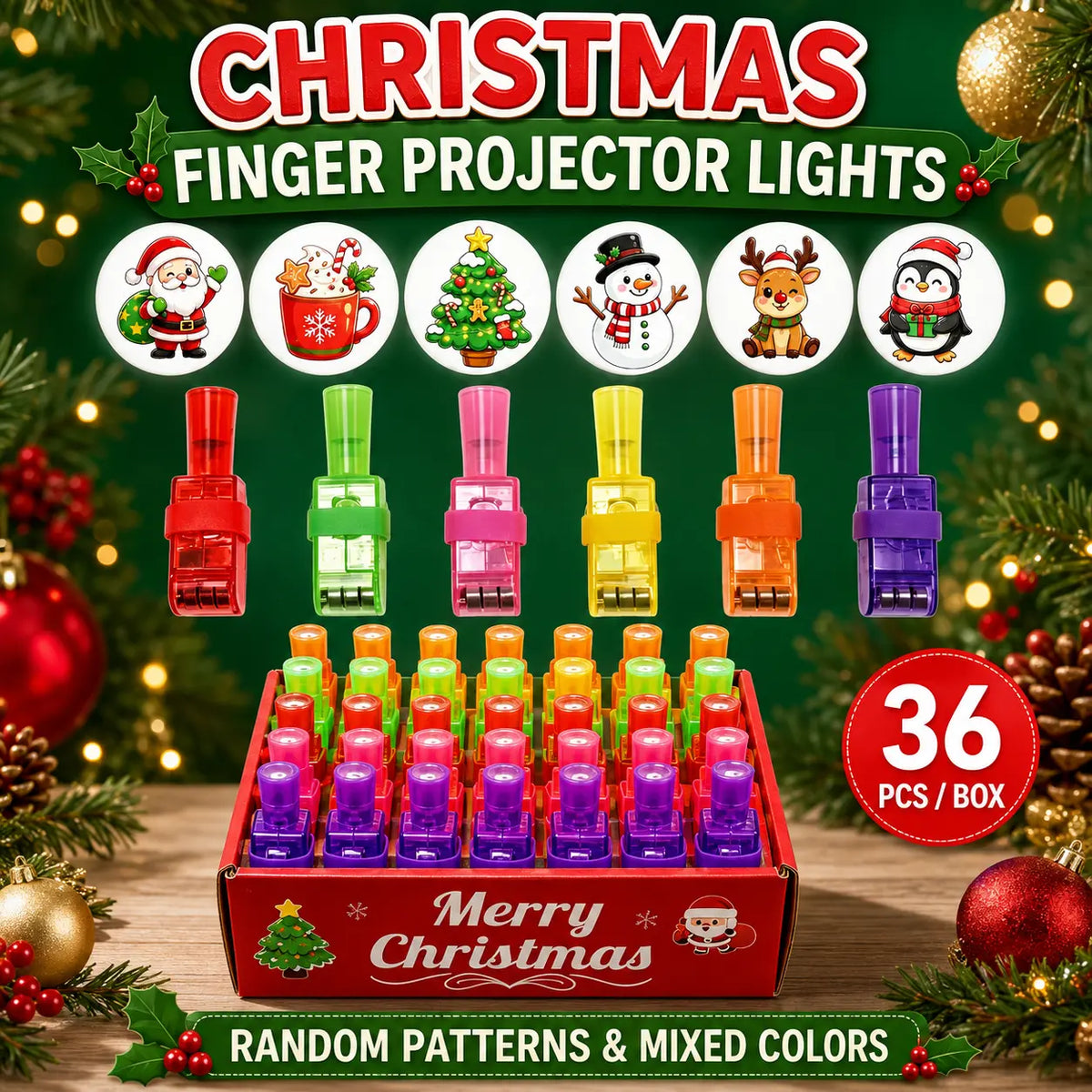 SpookLuxe – Halloween LED Finger Projector Rings
