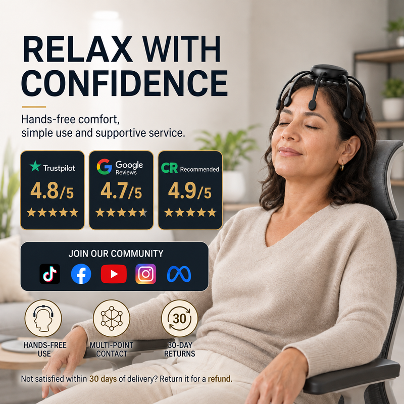 Relaxora – Intelligent 8-Head Scalp Massager